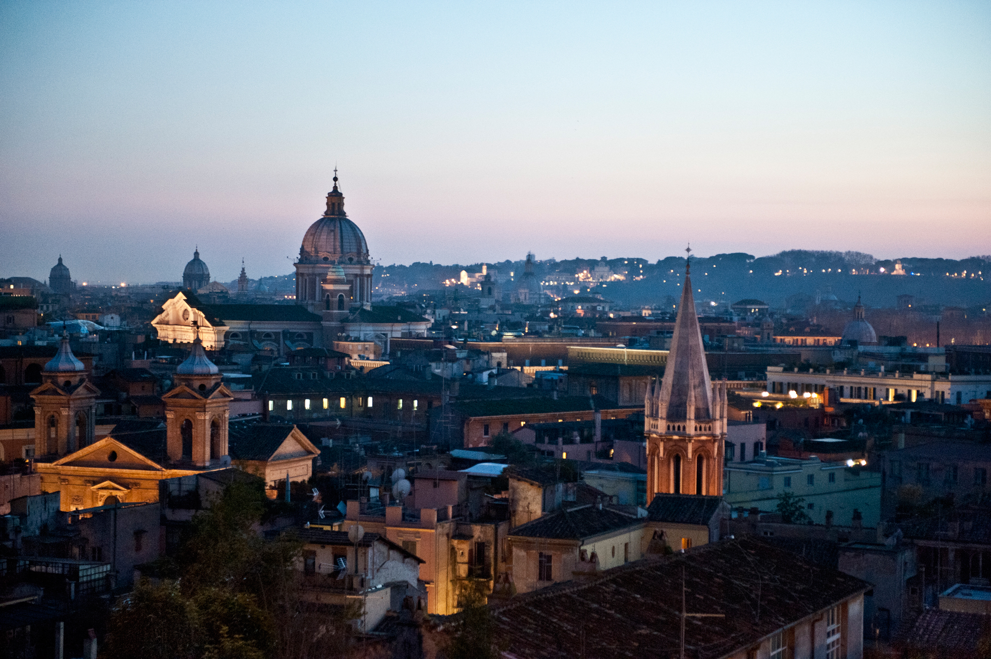 rome rom italien italy Pincio Villa Borghese sunset